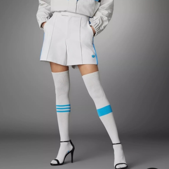 adidas Originals Pants - Adidas Pearl Gray/pulse Blue Shorts